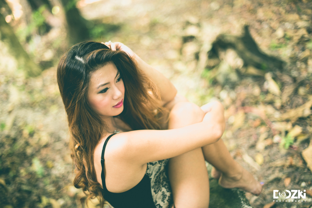 Top perspective angle of Marilou in boudoir portrait session