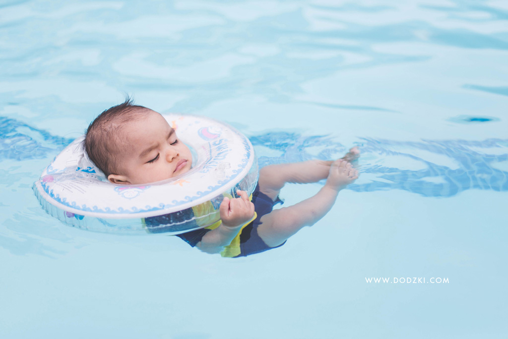 Sleeping in the pool